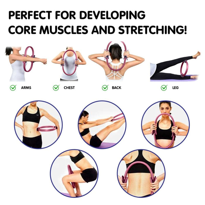 Powertrain Pilates Ring Band Yoga Home Workout Exercise