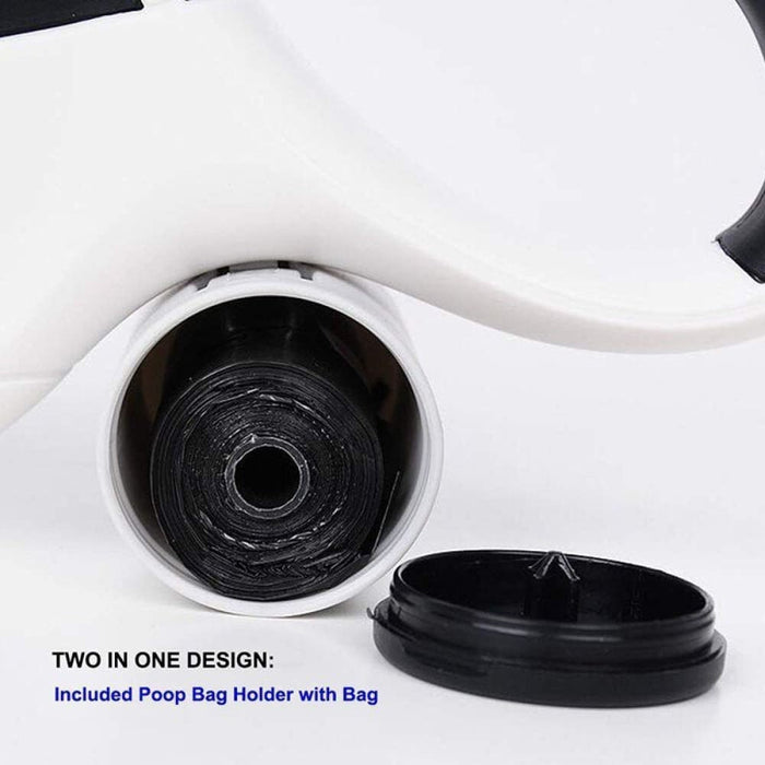 Premium 8m Retractable Automatic Pet Leash and Poop Bag