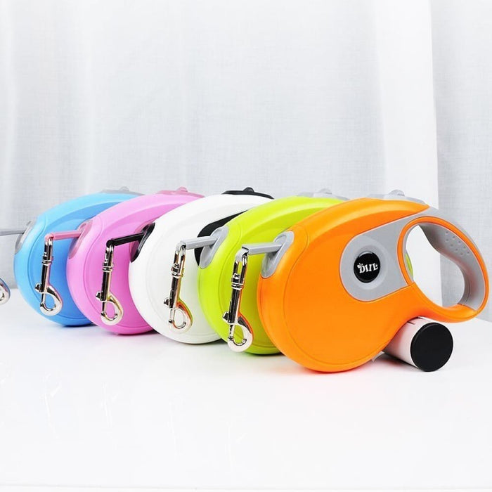 Premium 8m Retractable Automatic Pet Leash and Poop Bag