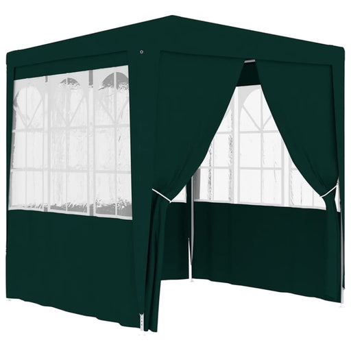 Professional Party Tent With Side Walls 2.5x2.5 m Green