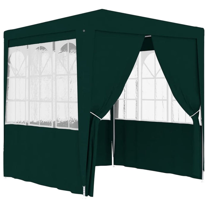 Professional Party Tent with Side Walls 2.5x2.5 m Green