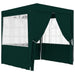 Professional Party Tent with Side Walls 2.5x2.5 m Green