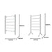 Pronti Heated Towel Rack 100w - Silver