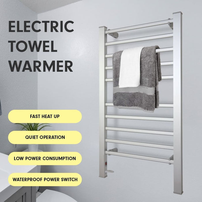 Pronti Heated Towel Rack Electric Rails 160watt With Timer