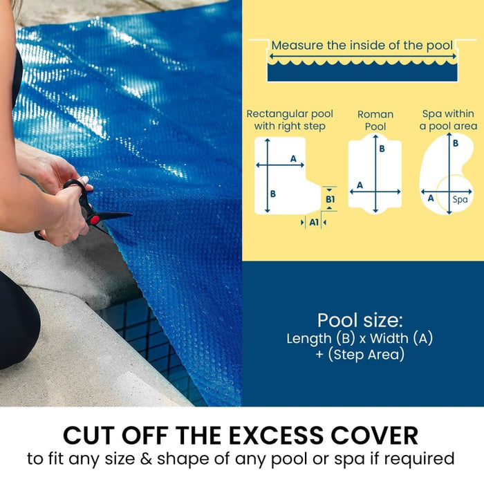 Quadcell Uv-resistant Swimming Pool Cover 500 Micron 6.4 x