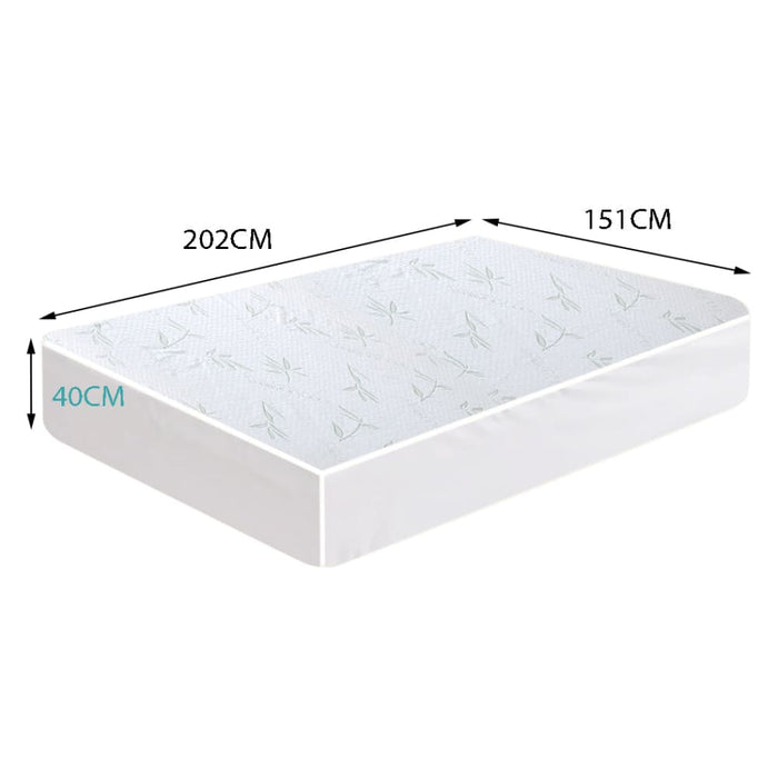 Queen Fully Fitted Waterproof Breathable Bamboo Mattress