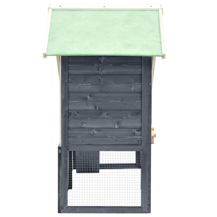 Rabbit Hutch Grey And White Solid Firwood Oibnlk