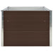 Raised Garden Bed 160x80x45 Cm Galvanised Steel Brown Aibox