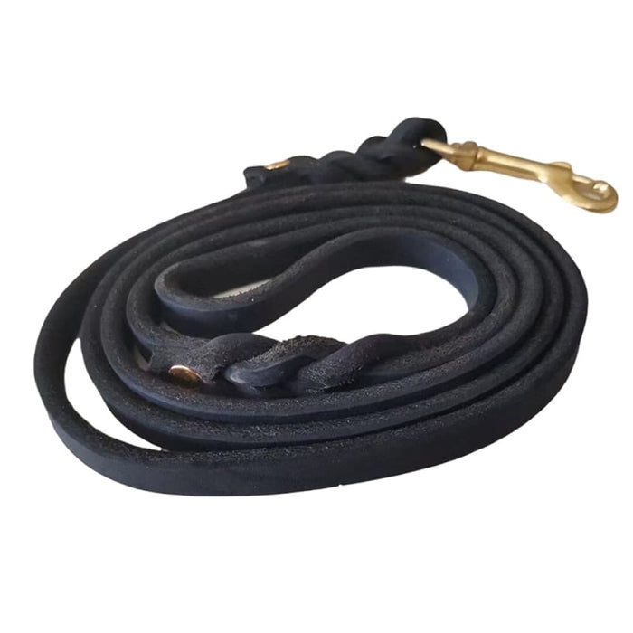 Real Leather Comfortable Leash With Copper Hook
