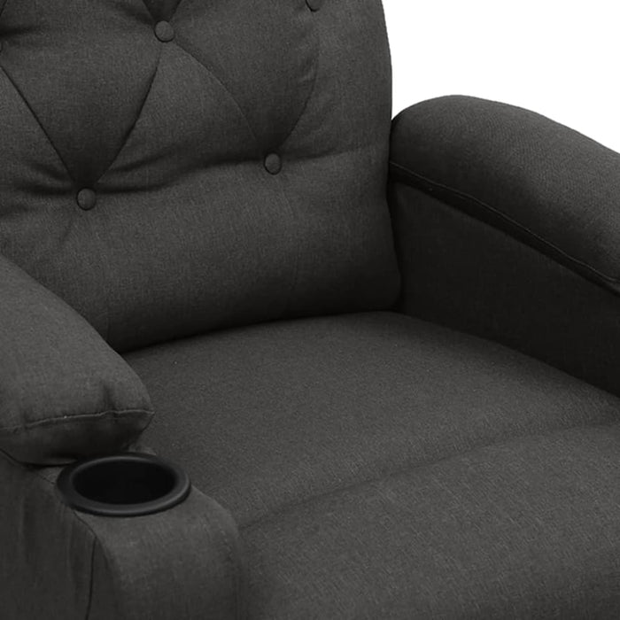 Reclining Chair Dark Grey Fabric Ttkobt