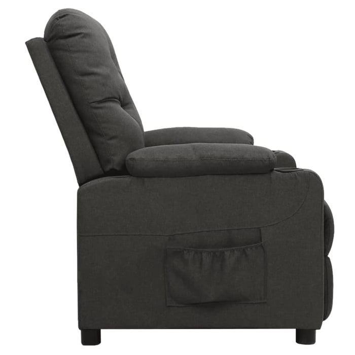 Reclining Chair Dark Grey Fabric Ttkobt