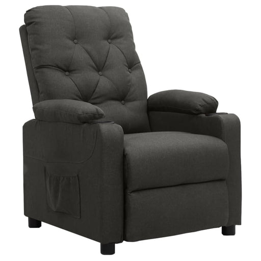 Reclining Chair Dark Grey Fabric Ttkobt