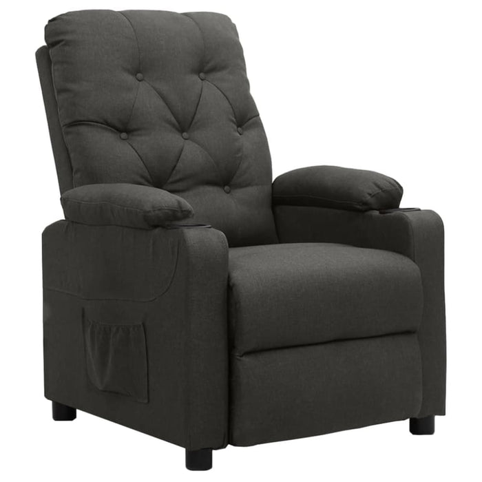 Reclining Chair Dark Grey Fabric Ttkobt