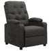 Reclining Chair Dark Grey Fabric Ttkobt