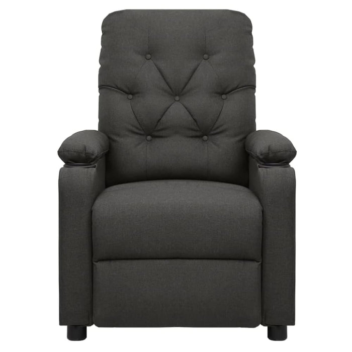 Reclining Chair Dark Grey Fabric Ttkobt