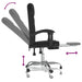 Reclining Office Chair Black Faux Leather Taklki