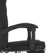 Reclining Office Chair Black Faux Leather Taklki