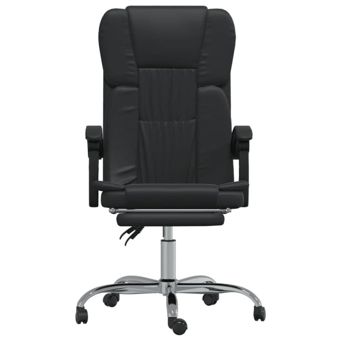 Reclining Office Chair Black Faux Leather Taklok