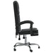 Reclining Office Chair Black Faux Leather Taklok