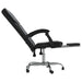 Reclining Office Chair Black Faux Leather Taklok