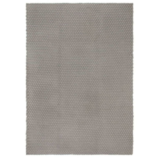 Rug Rectangular Grey 120x180 Cm Cotton Tapoxo