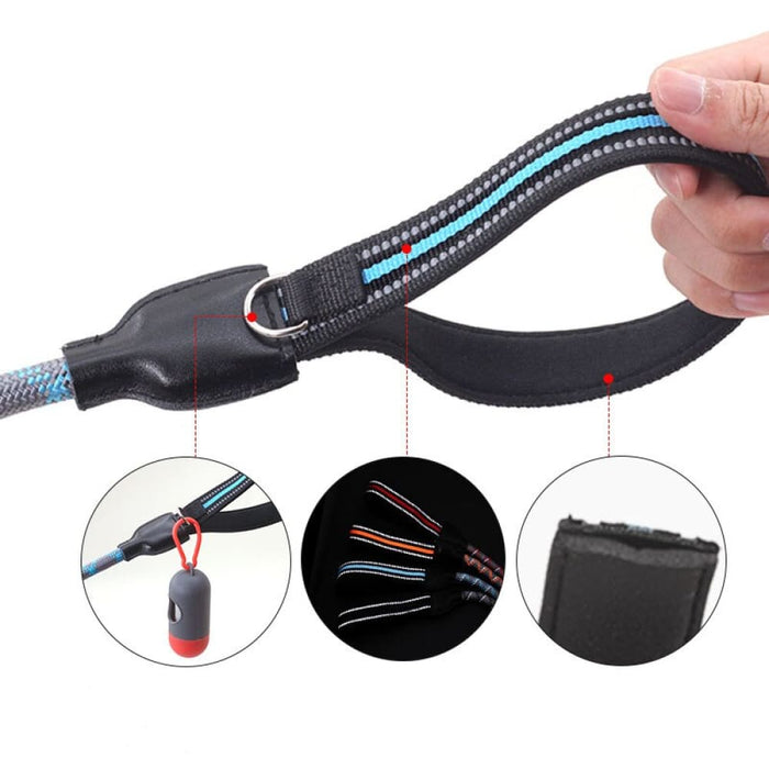 Reflective Handle Short Leash