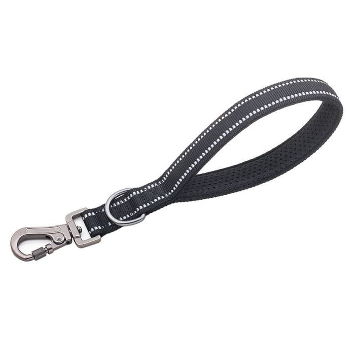 Reflective Step Traction Leash with Mesh Handle