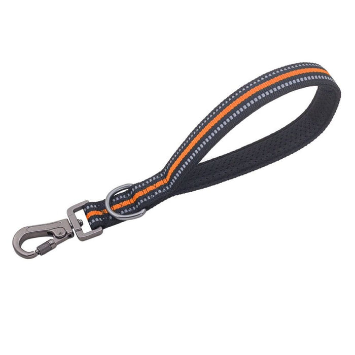 Reflective Step Traction Leash with Mesh Handle