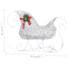 Reindeer & Sleigh Christmas Decoration 100 Leds Outdoor