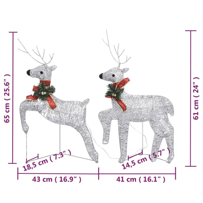 Reindeer & Sleigh Christmas Decoration 140 Leds Outdoor