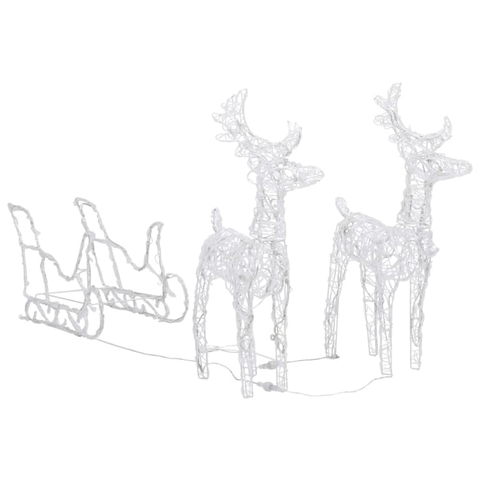Reindeers & Sleigh Christmas Decoration 240 Leds Acrylic
