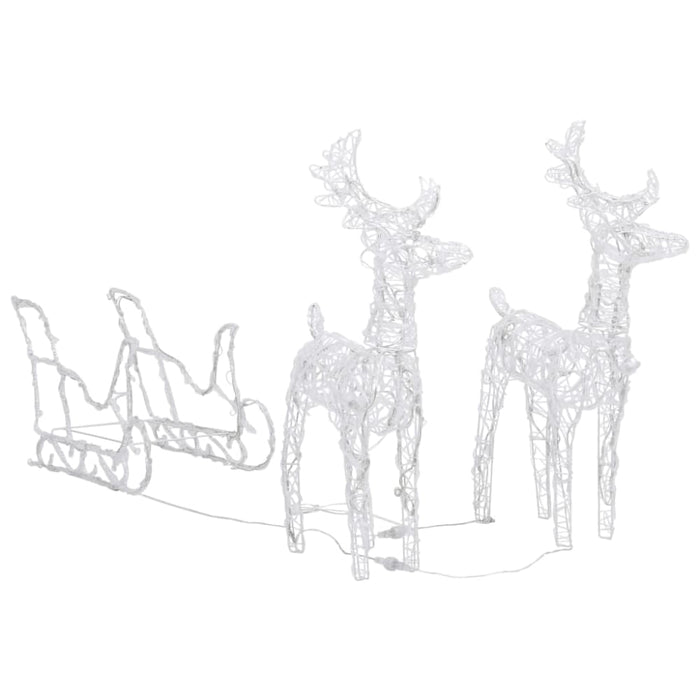 Reindeers & Sleigh Christmas Decoration 320 Leds Acrylic