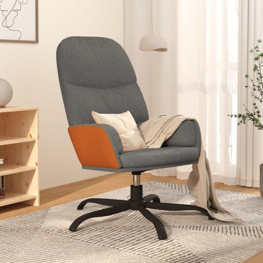 Relaxing Chair Light Grey Fabric Taobto