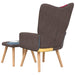 Relaxing Chair With a Stool Patchwork Fabric Txnona