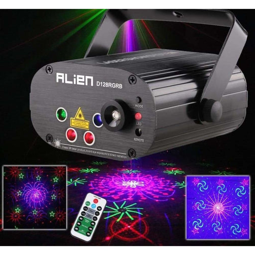 Remote 128 Patterns Rgb Dj Laser Projector Stage Lighting