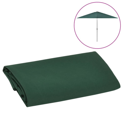 Replacement Fabric for Outdoor Parasol Green 300 Cm Totika