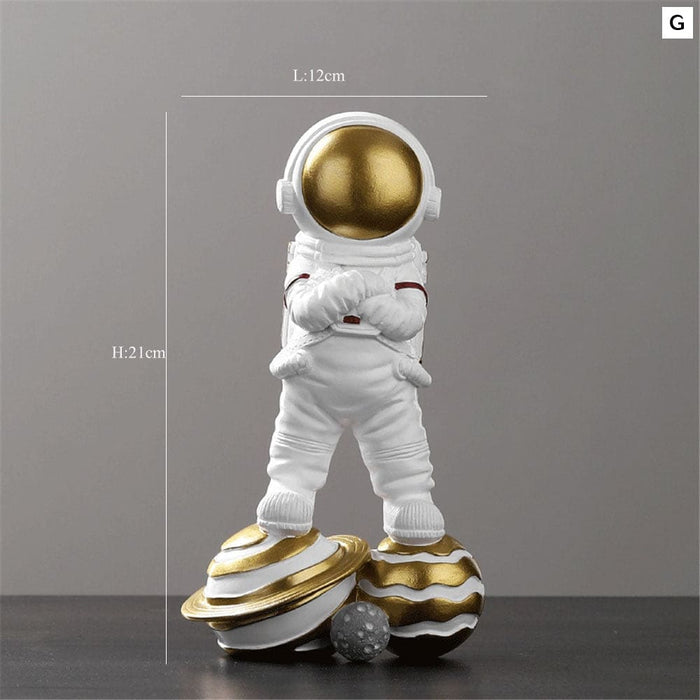 Resin Astronaut Statue Home Decor Figurines Sculpture Room