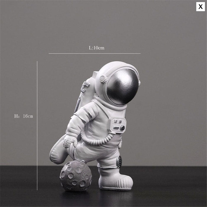 Resin Astronaut Statue Home Decor Figurines Sculpture Room