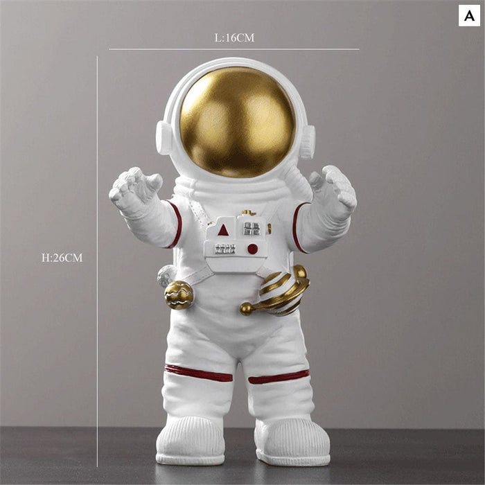 Resin Astronaut Statue Home Decor Figurines Sculpture Room