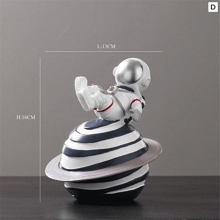 Resin Astronaut Statue Home Decor Figurines Sculpture Room