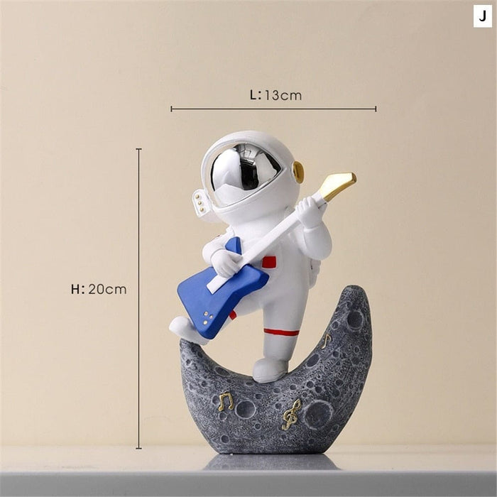 Resin Astronaut Statue Home Decor Figurines Sculpture Room