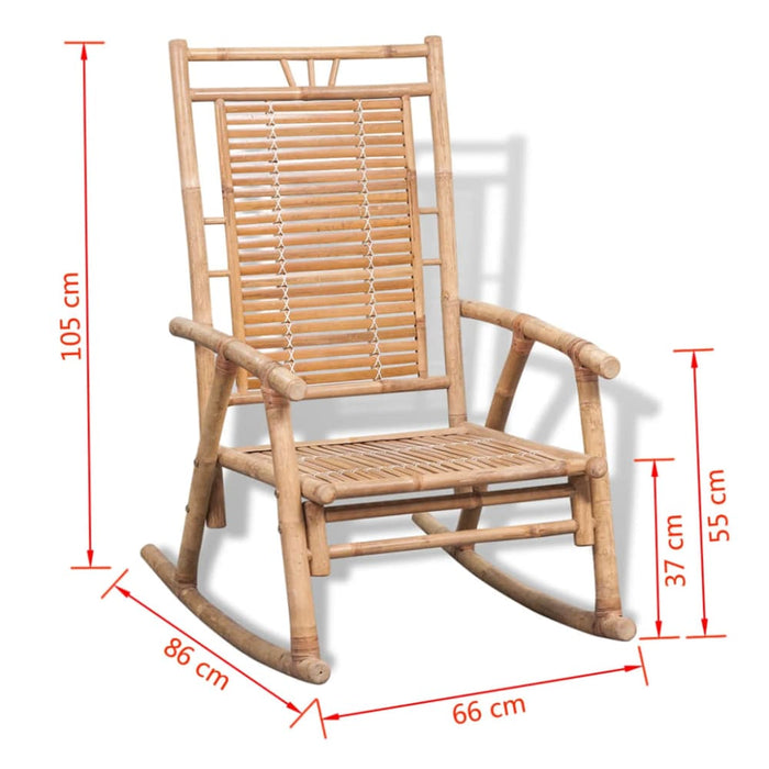 Rocking Chair Bamboo Aonka