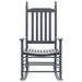 Rocking Chair with Curved Seat Grey Poplar Wood Gl161569