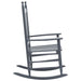 Rocking Chair with Curved Seat Grey Poplar Wood Gl161569