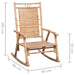 Rocking Chair With Cushion Bamboo Tbltkba