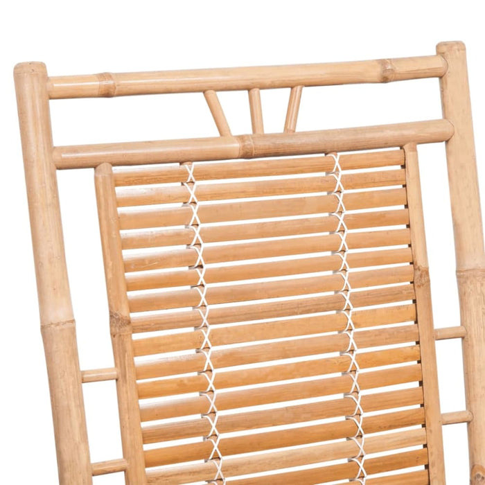 Rocking Chair with Cushion Bamboo Tbltkbt