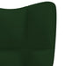 Rocking Chair Dark Green Velvet Txnoao