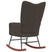 Rocking Chair Dark Grey Velvet Txnoab