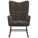 Rocking Chair Dark Grey Velvet Txnoab