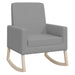 Rocking Chair Light Grey Fabric Gl169915